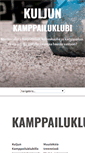 Mobile Screenshot of kamppailuklubi.fi